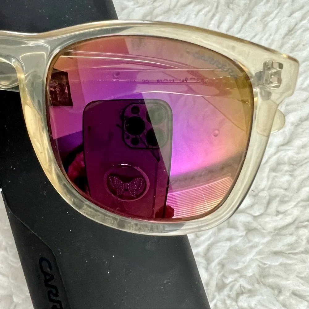 Carrera 6000 CRA VQ Clear Yellow Unisex Sunglasses w/ case
